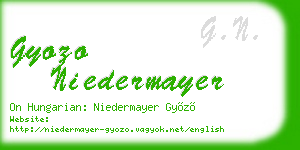 gyozo niedermayer business card